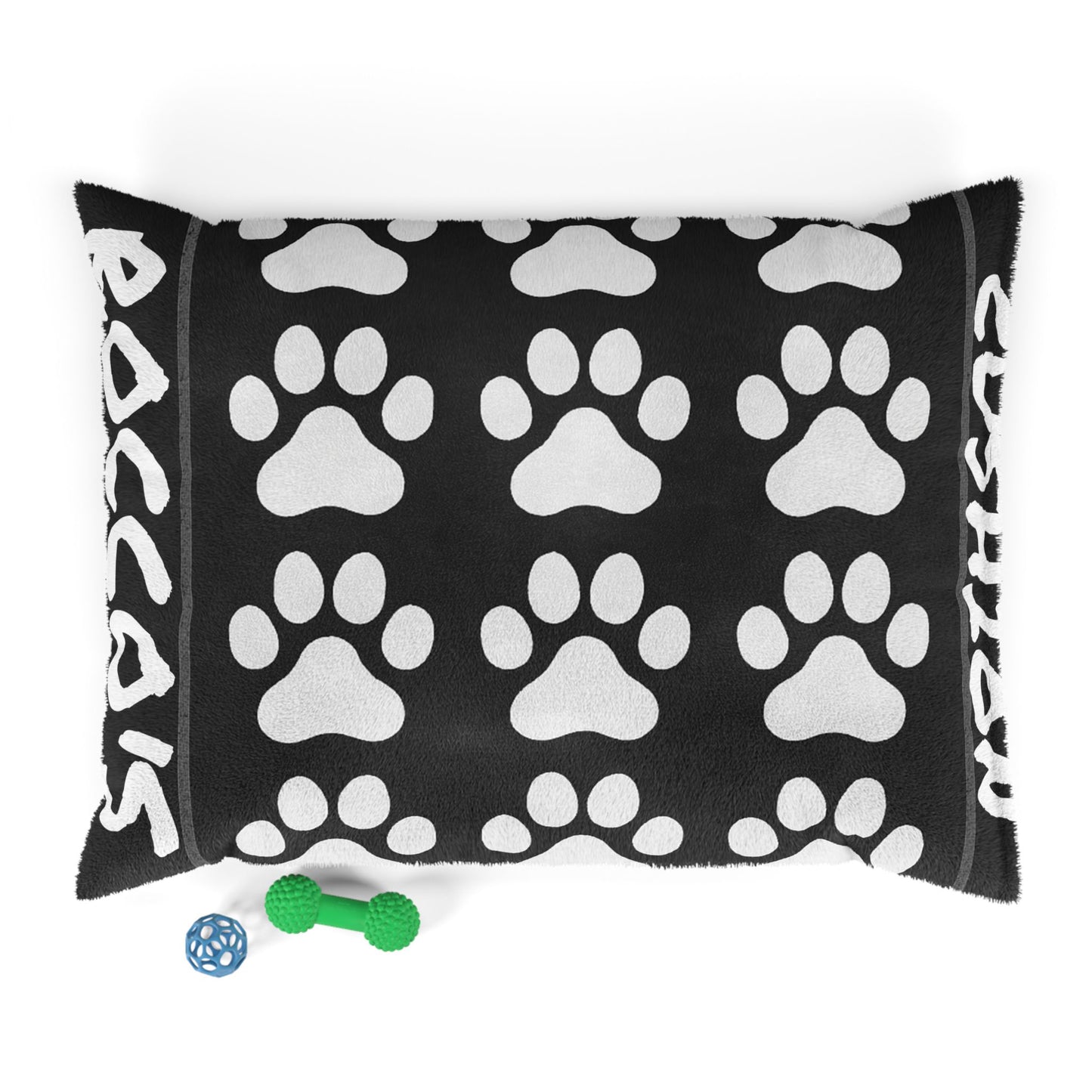 Cozy Pet Bed with Paw Prints