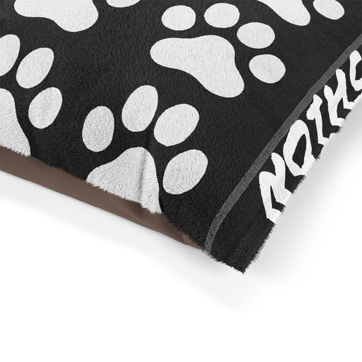 Cozy Pet Bed with Paw Prints