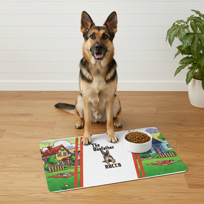 The Dogfather Personalized Pet Food Mat (12x18)