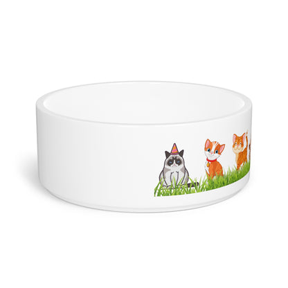 Cute Cat-Themed Pet Bowl