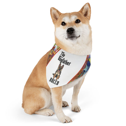 The Dogfather Pet Bandana Collar – Personalized Rocco Graphic