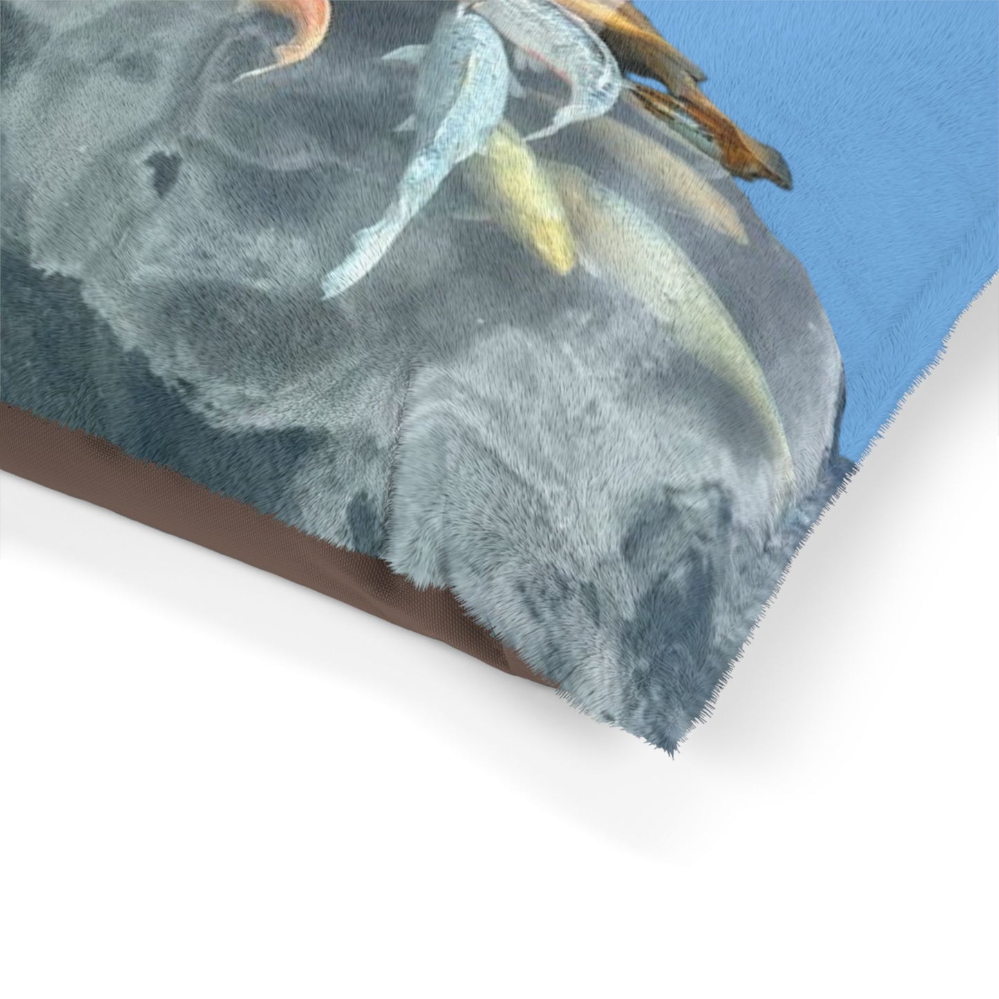 Koi Pond Plush Pet Bed