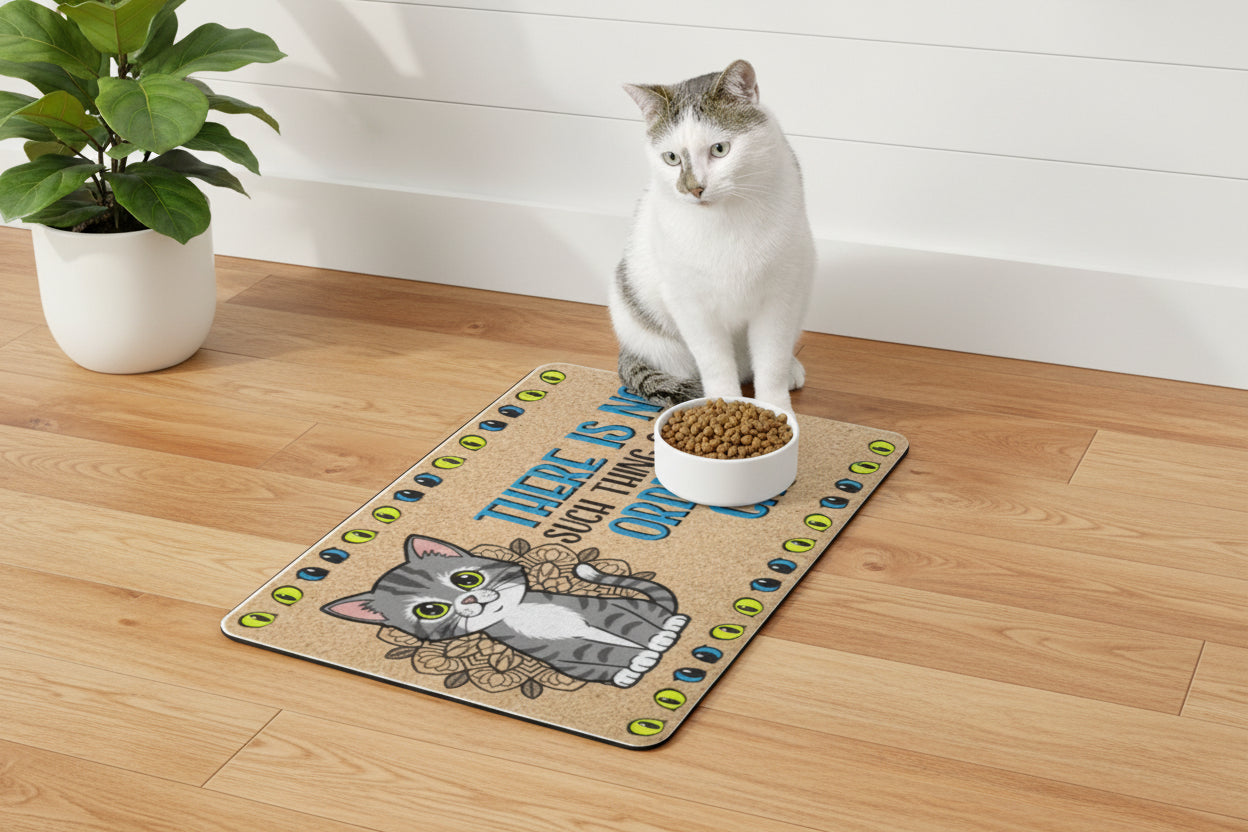 Cat Food Mat – 12x18 Non-Slip Pet Placemat