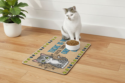 Cat Food Mat – 12x18 Non-Slip Pet Placemat