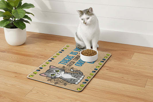 Cat Food Mat – 12x18 Non-Slip Pet Placemat