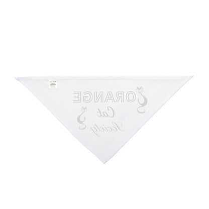 Pet Bandana — "Orange Cat Society"