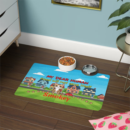 Personalised Pet Food Mat (12x18)