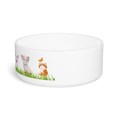 Cute Cat-Themed Pet Bowl