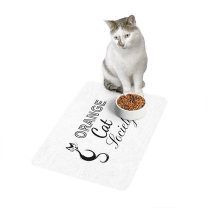 Orange Cat Society Pet Food Mat (12x18)