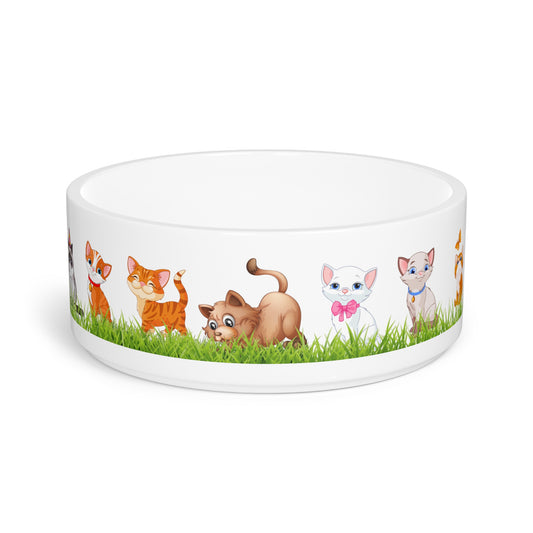 Cute Cat-Themed Pet Bowl