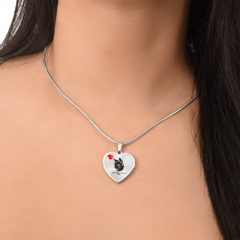 Luxury Graphic Heart Pendant