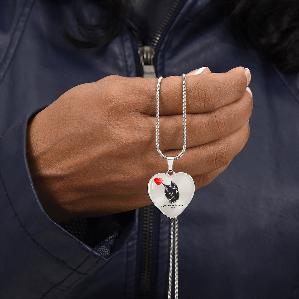 Luxury Graphic Heart Pendant