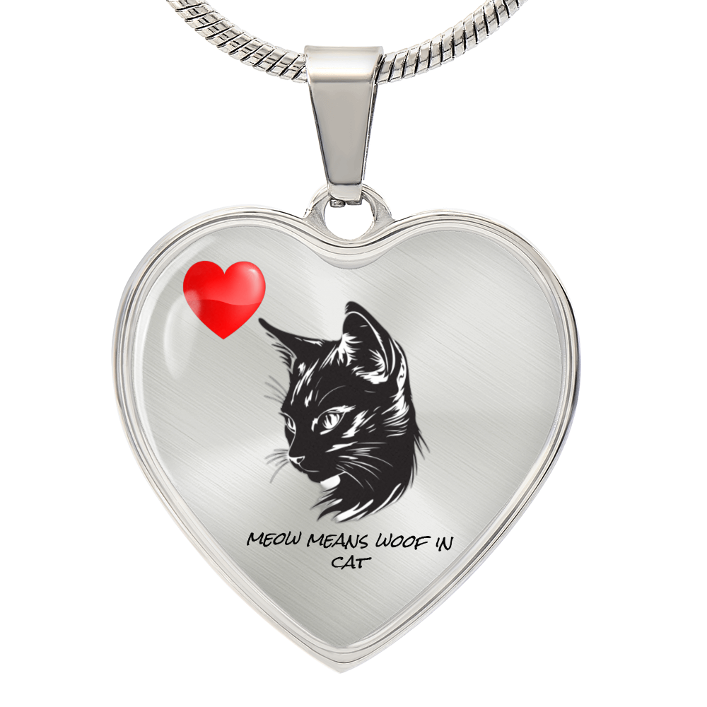 Luxury Graphic Heart Pendant