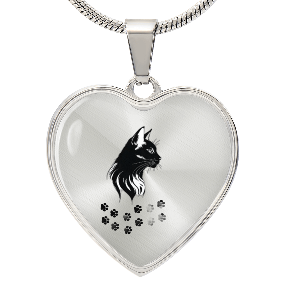 Luxury Heart Shaped Engraved Pendant