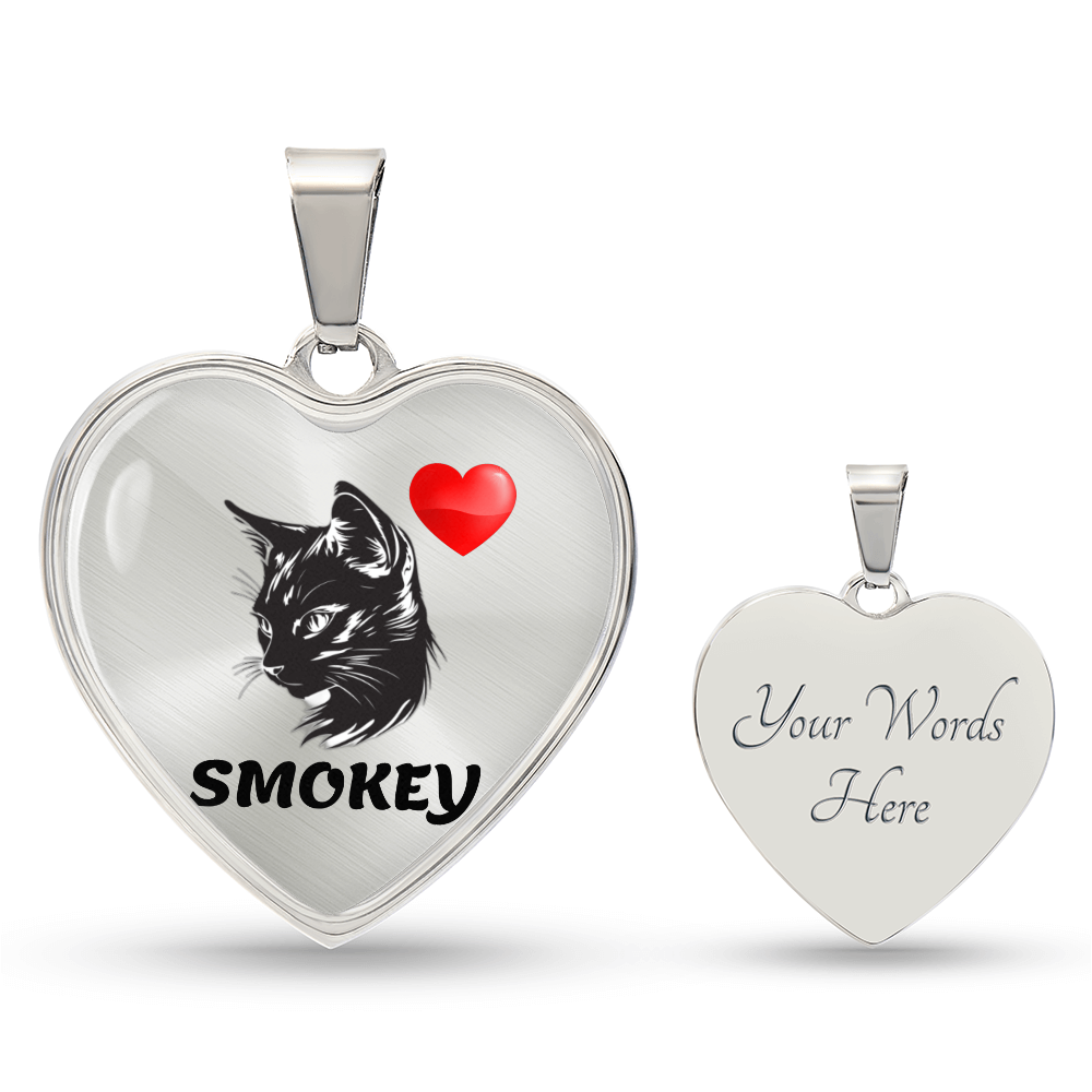 Luxury Graphic Heart Necklace