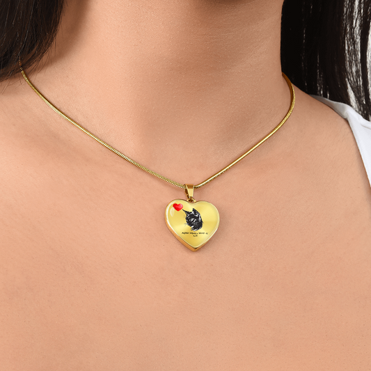 Luxury Graphic Heart Pendant