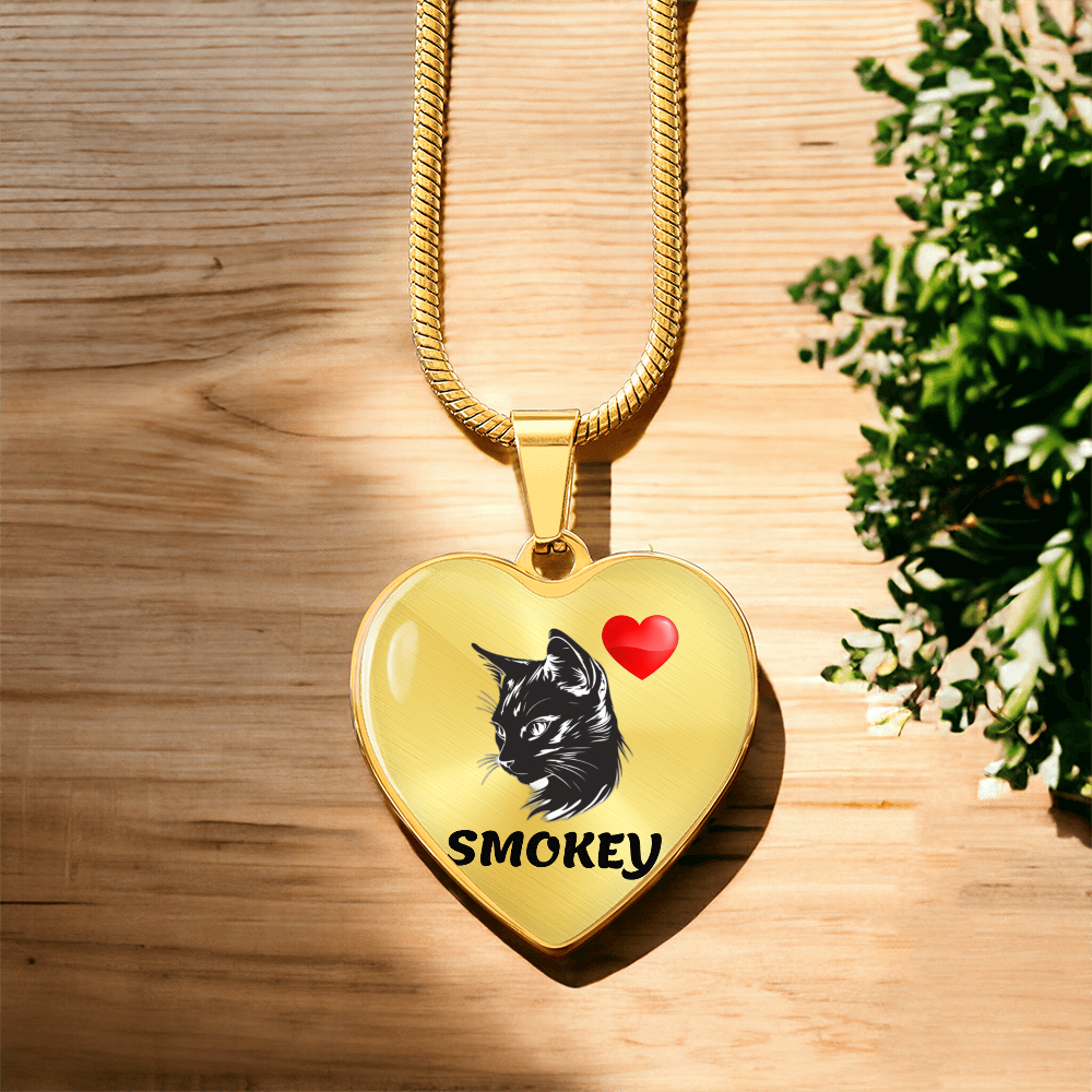 Luxury Graphic Heart Necklace