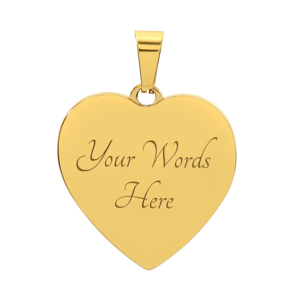 Luxury Graphic Heart Necklace