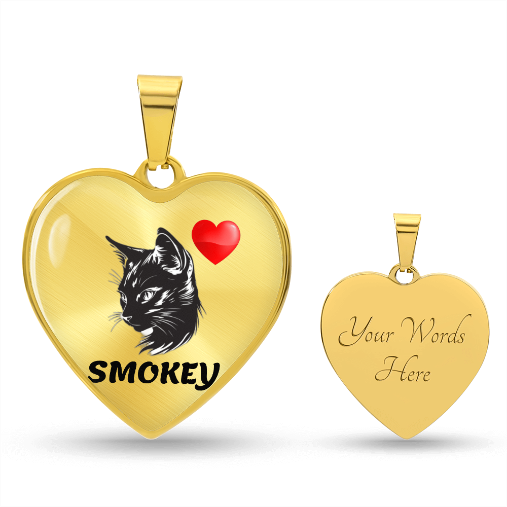 Luxury Graphic Heart Necklace