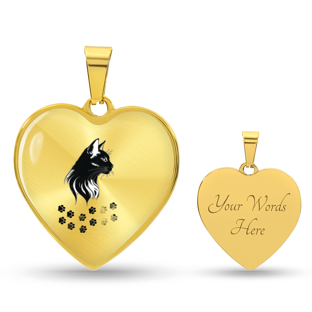 Luxury Heart Shaped Engraved Pendant