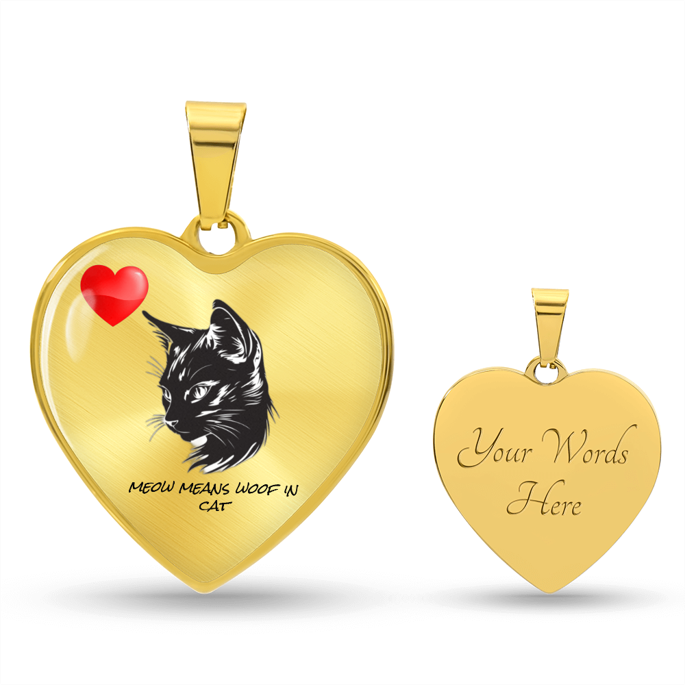Luxury Graphic Heart Pendant