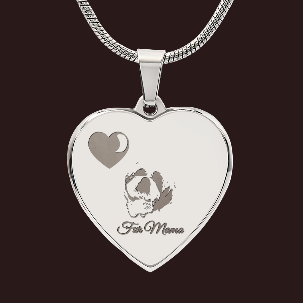 Luxury Heart Shaped Engraved Pendant