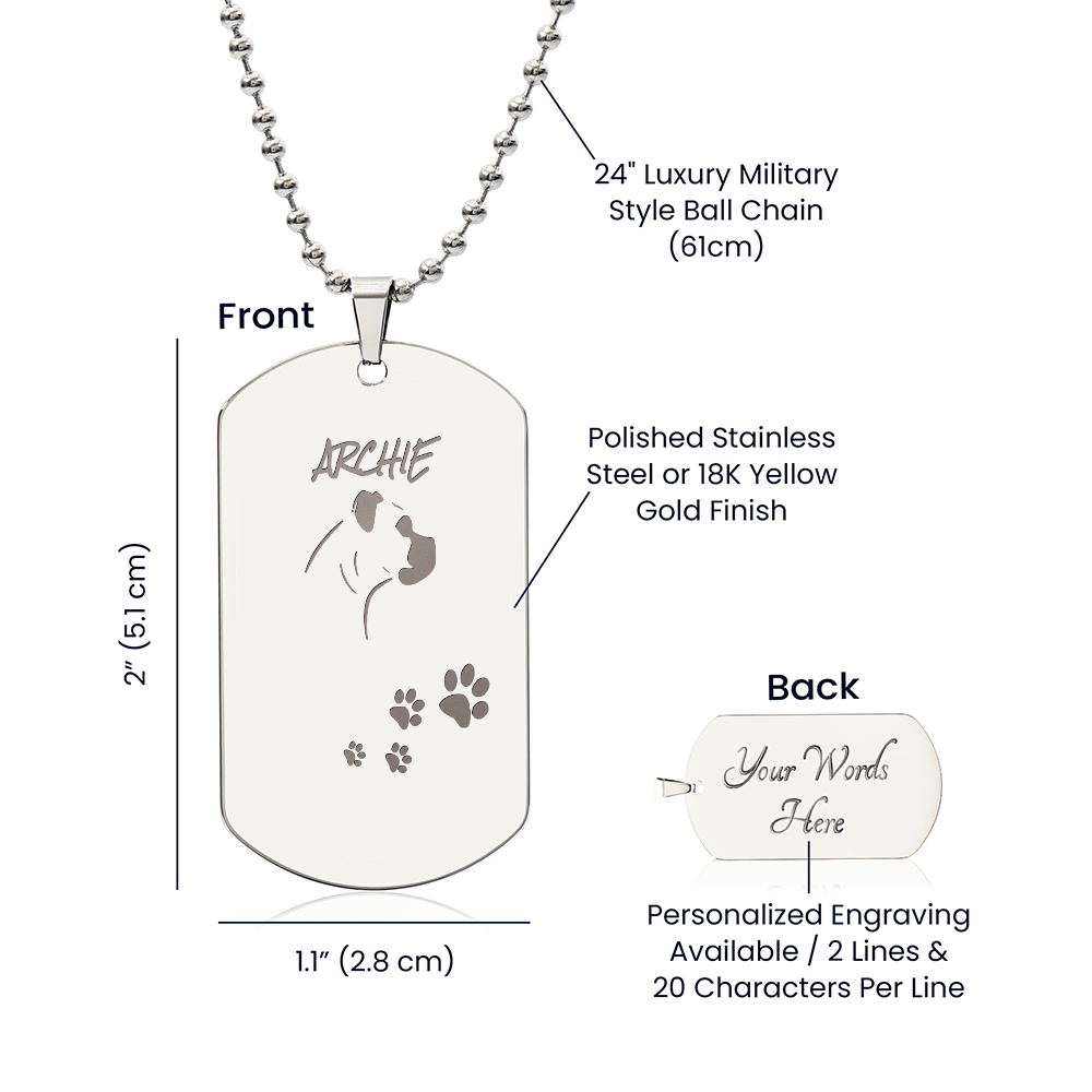 Luxury Dog Tag Necklace