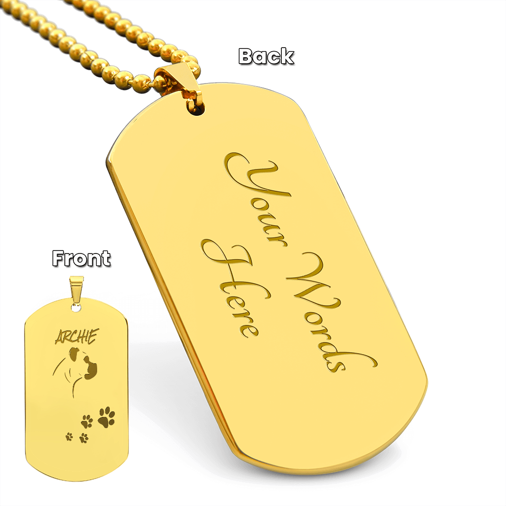 Luxury Dog Tag Necklace