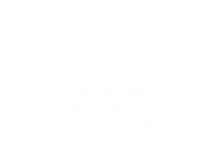 White Fur Mama Society Logo with Transparent Background
